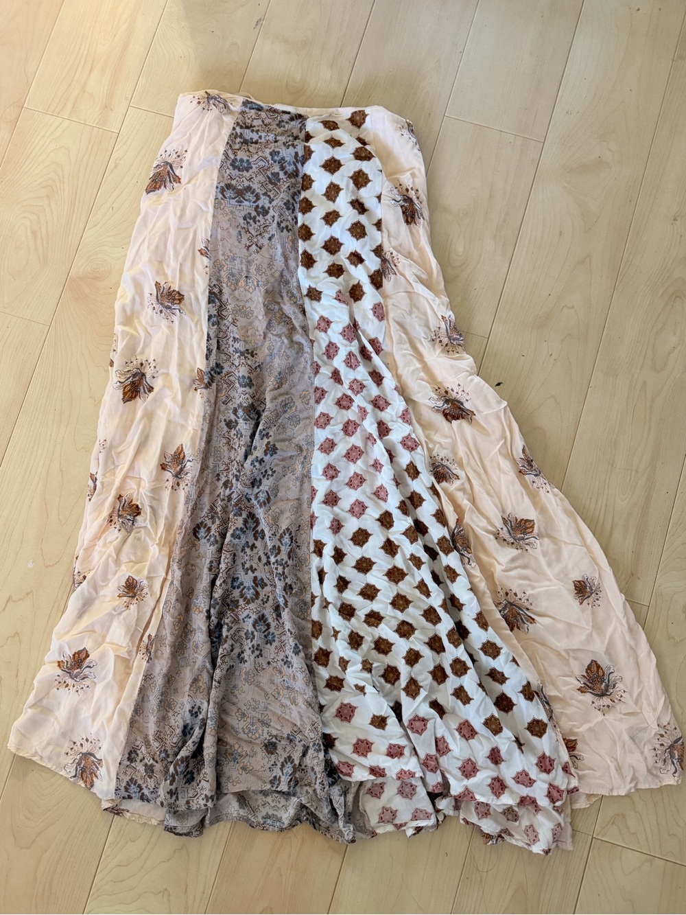 Free People Boho Midi Skirt